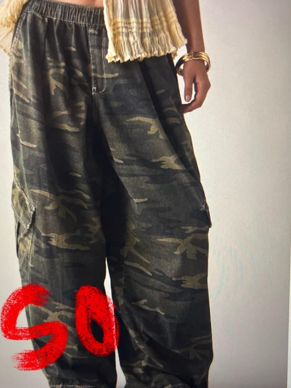 ISO Bdg Bobbi camo cargo pants